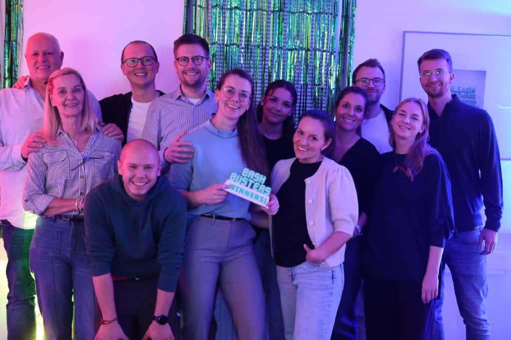Teams bei interaktiver BashBusters Weihnachtsfeier